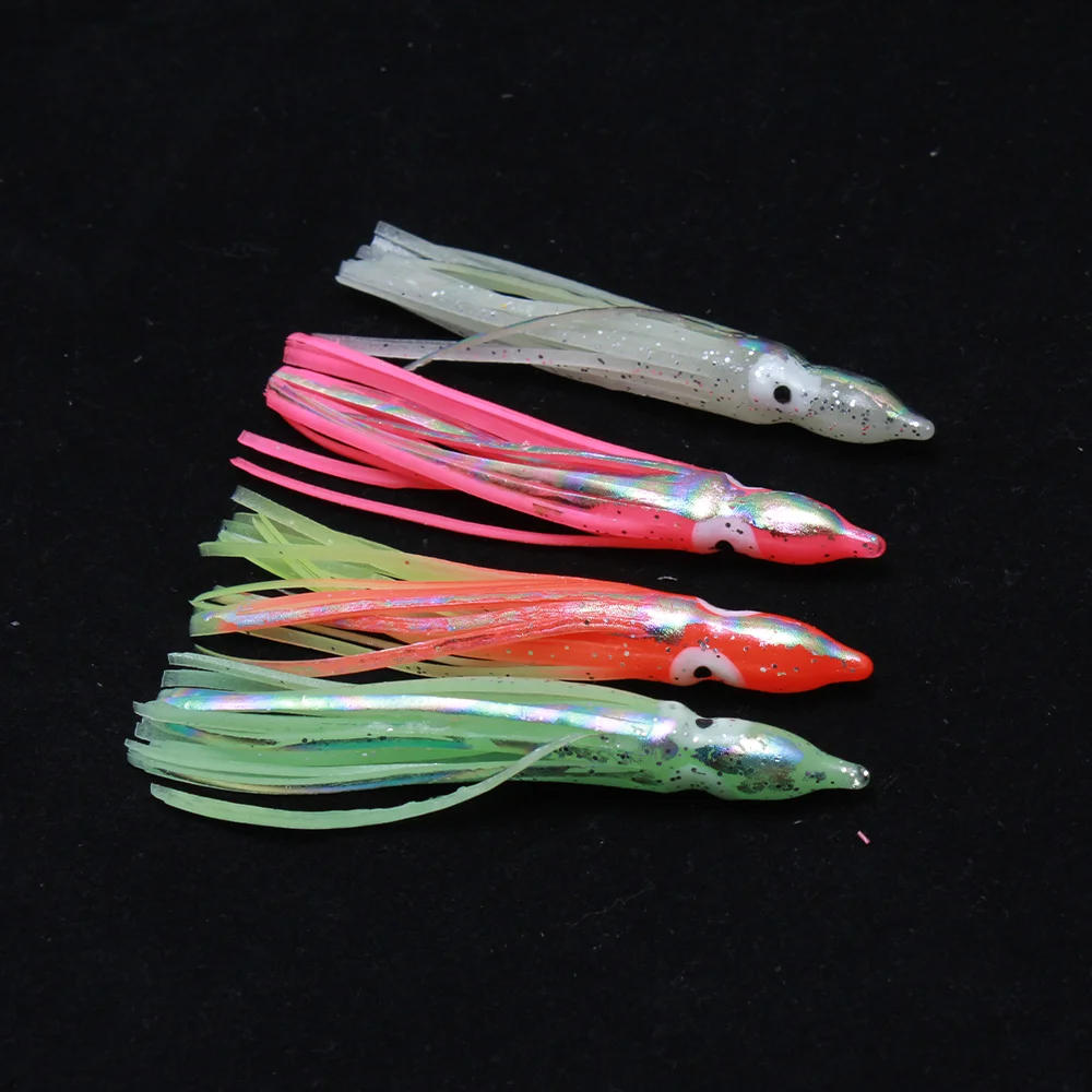 Vinilos de calamar luminiscentes con efecto luz nocturna para pesca - imagen 3