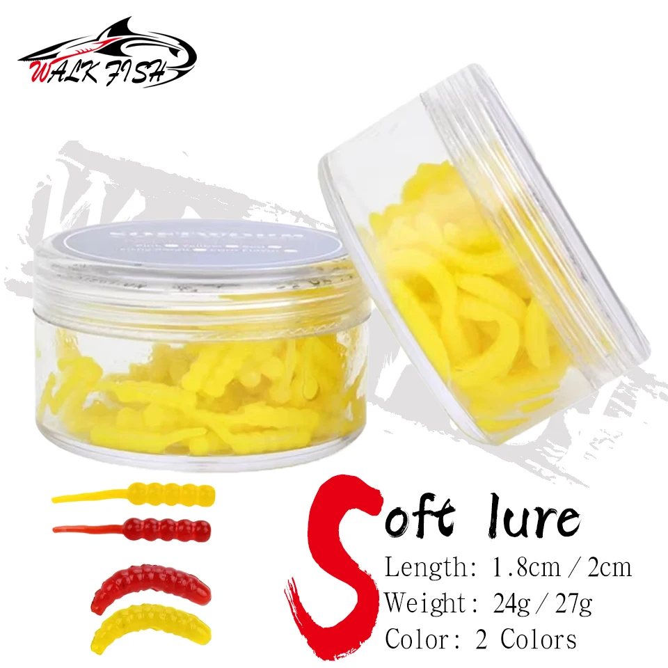 Walk Fish Lombriz de vinilo realista con olor a pescado