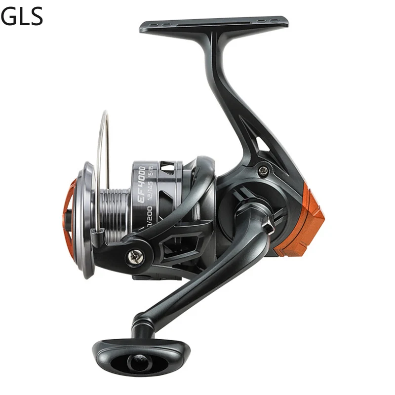 Carrete de pesca de Metal, accesorio giratorio para agua dulce, arrastre máximo 6kg-10kg, profesional, 5,2: 1/4.7:1 - imagen 3