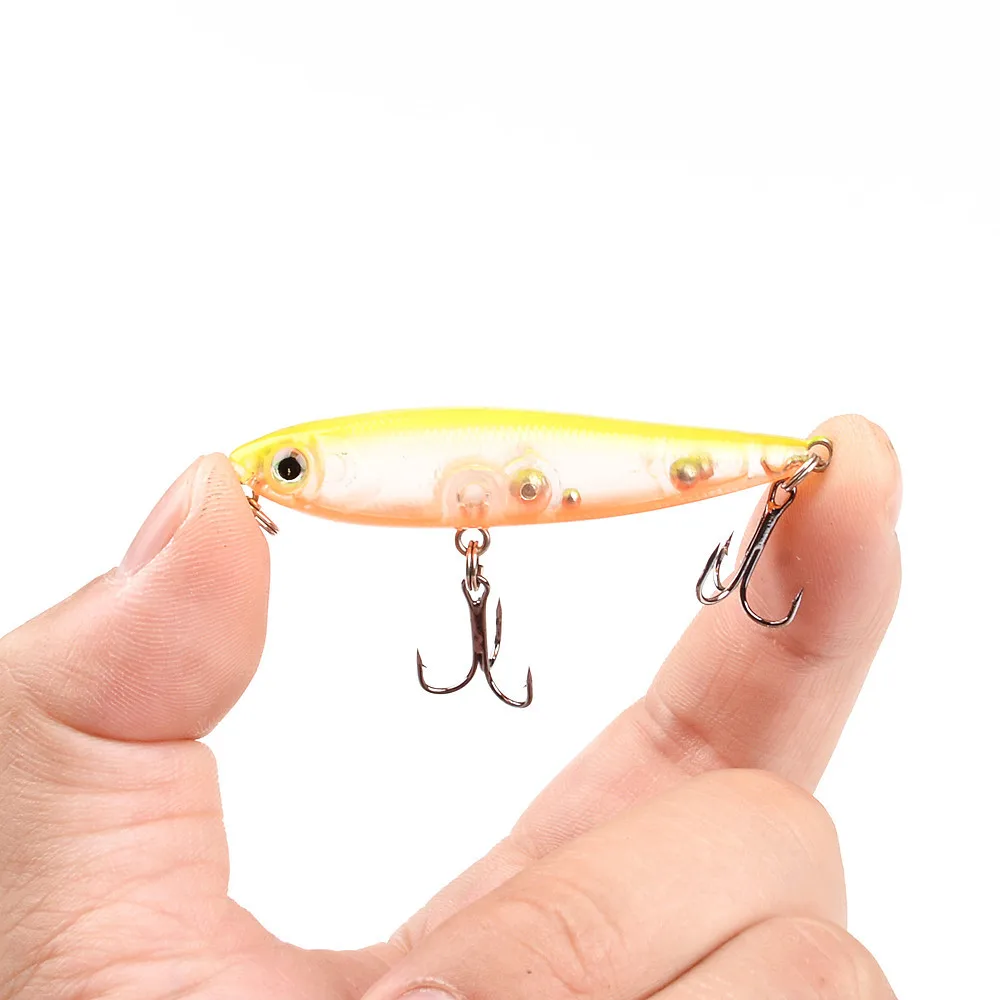 Mini Señuelos de Pesca con lápiz Topwater, 55mm, 3,2g, para caminar al perro, Wobblers, cebos duros artificiales para lubina, trucha, Swimbait, 1 ud.