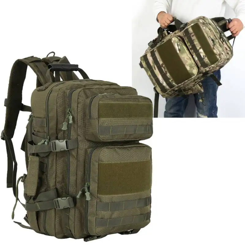 Mochila táctica de escalada con zapatos, mochila de equipaje de viaje, bolsa de ciclismo para senderismo al aire libre, bolsa de almacenamiento para deportes, caza y pesca - imagen 2