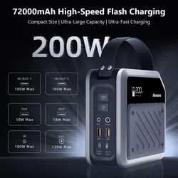 Estación de Energía Portátil 270Wh con USB-C PD para Camping