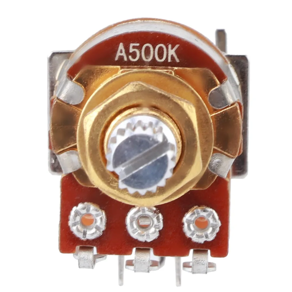 Potenciómetro de guitarra de valor A500K de 2 piezas ​ ​ Longitud del eje de 18 mm ​ Función push-pull ​ ​ Olla de empuje y tracción ​ ​ Eje dividido largo de cobre ​ - imagen 4