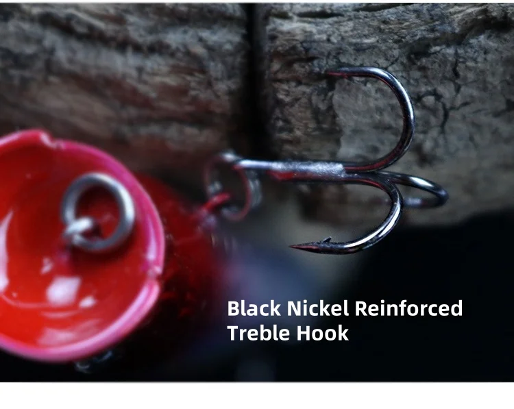 Señuelo de pesca Popper de tiro largo, 1 Uds., 8,5g, 16g, cebos duros artificiales de superficie, Wobbler de pesca de agua salada con anzuelos triples, Lucio - imagen 5