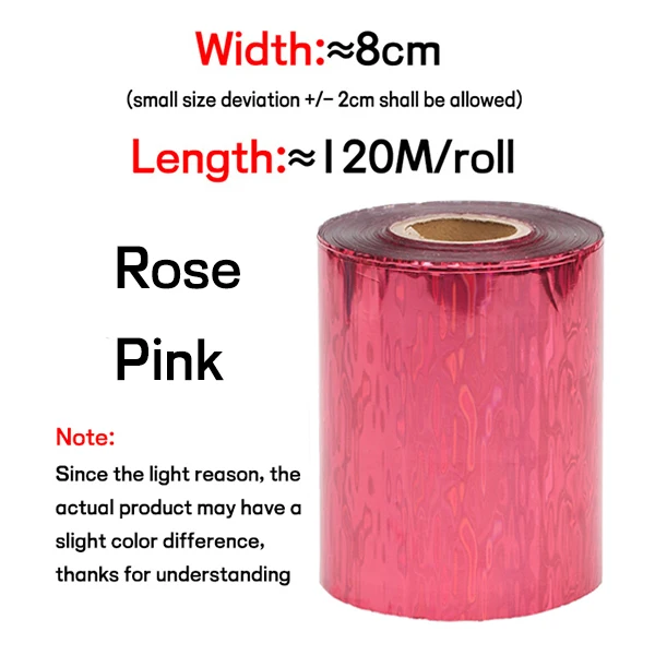 8cm x 120m Rose