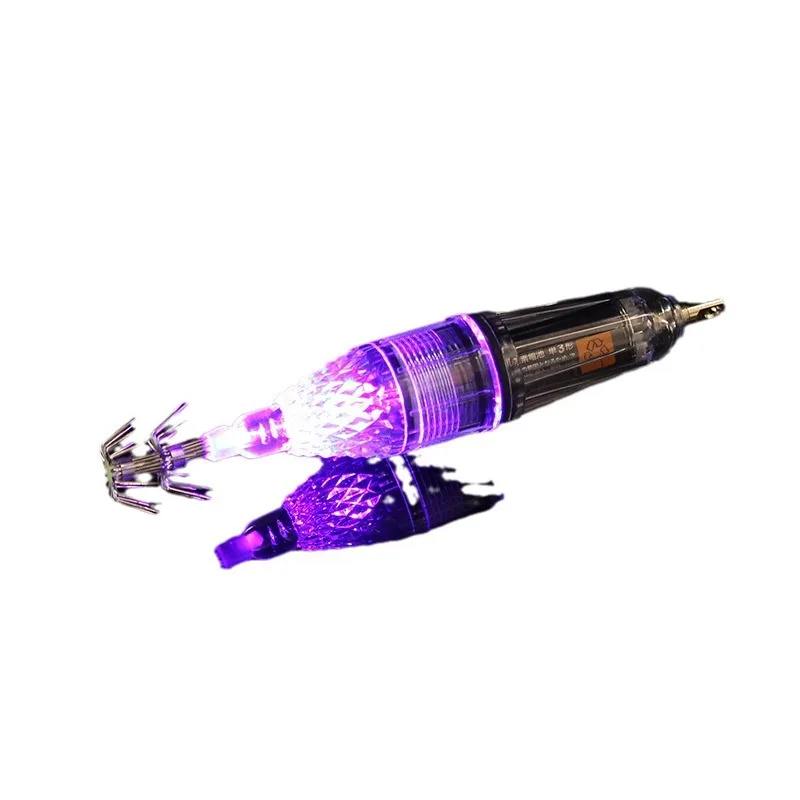 Anzuelos de calamar LED de Japón, señuelo luminoso de 17cm y 12cm para pesca en el mar - imagen 5