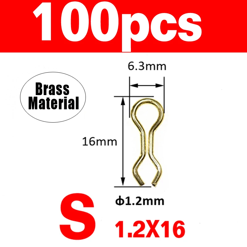100PCS S Gold