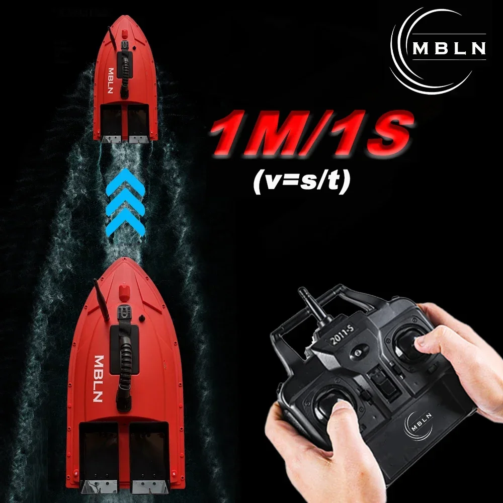 MBLN Barco de cebo para pesca de carpa, doble toldo, carga de 1,5 kg, alcance remoto de 300 m, velocidad de 1 m/s, herramienta de cebo de precisión para pescadores - imagen 4