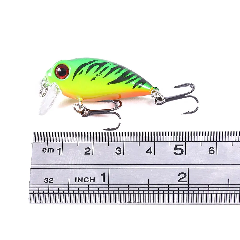 4cm 3,5g Topwater Mini Crankbait señuelo de pesca flotante Wobbler cebo duro Artificial para Lucio Walleye Bass Swimbait de plástico - imagen 3