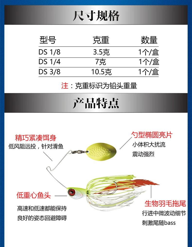 JACKALL DERASPIN Señuelo de perca de una sola hoja anticolgante con lentejuelas compuestas de 3,5 g - imagen 5