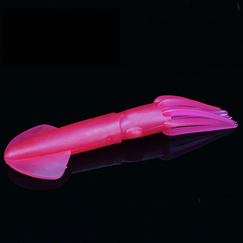 Señuelo de pesca de agua de mar, cebo suave, señuelos de calamar grandes y afrutales, 22cm/66g, peces coloridos luminosos brillantes, 1 pieza en oferta - imagen 5
