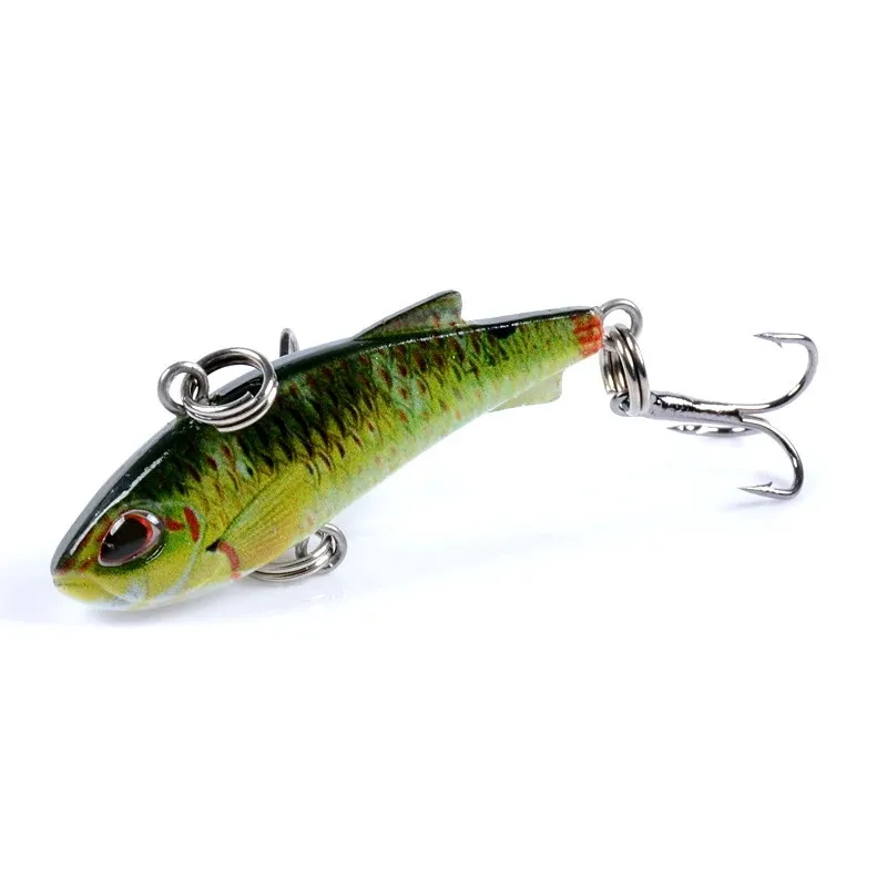 8 Uds hundimiento Mini VIB señuelo de pesca 4cm 4g vibración cebos artificiales invierno pesca en hielo Wobblers lubina Crankbait aparejos de pesca - imagen 5