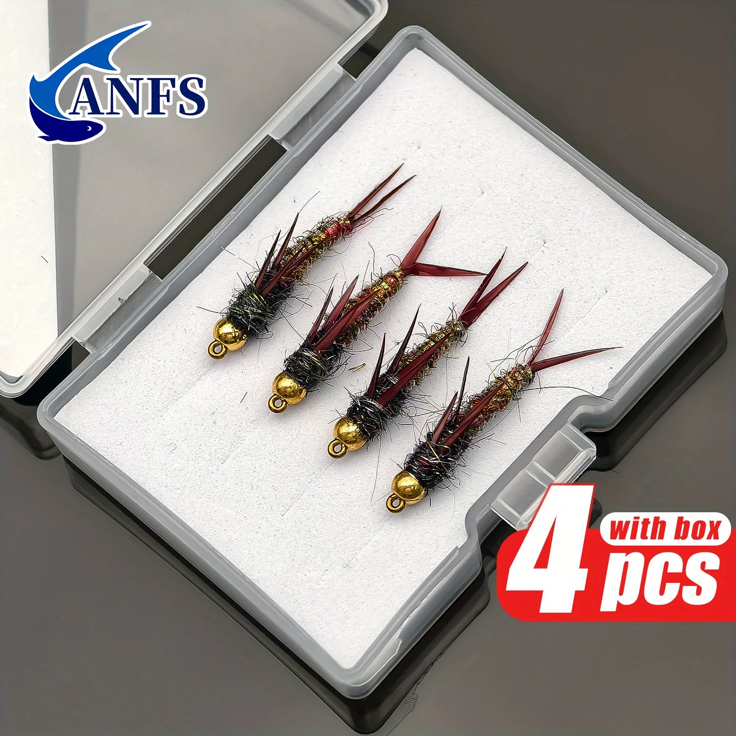 ANFS Kit Moscas Ninfa Cobre para Pesca con Mosca - imagen 5