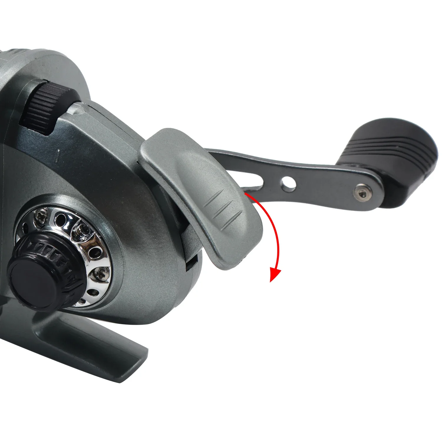 Carrete de pesca cerrado de Metal de alta calidad, carrete de pesca Simple hueco, herramienta de pesca, tirachinas, arco y flecha, carrete de pesca de tiro - imagen 5