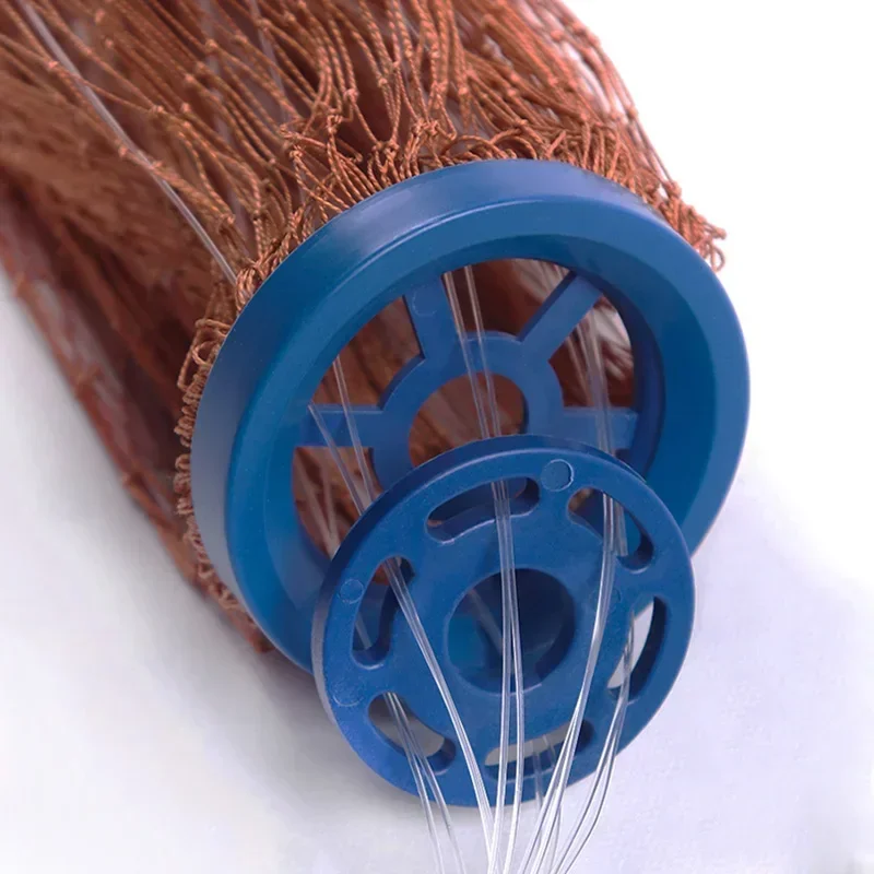 Lawaia-red de pesca de lanzamiento de anillo azul, Cable trenzado de múltiples hebras, cadena de hierro fundido, colgante, red - imagen 4