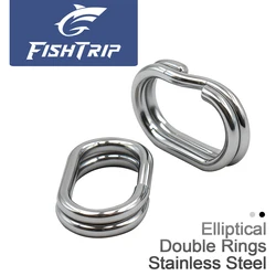 Anillos Dobles Elípticos FishTrip – Acero Inoxidable Pesca Agua Salada