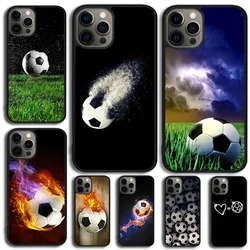 Funda de teléfono balón de fútbol fútbol para iPhone 17 Air 11 12 13 15 16 14 Pro MAX Plus