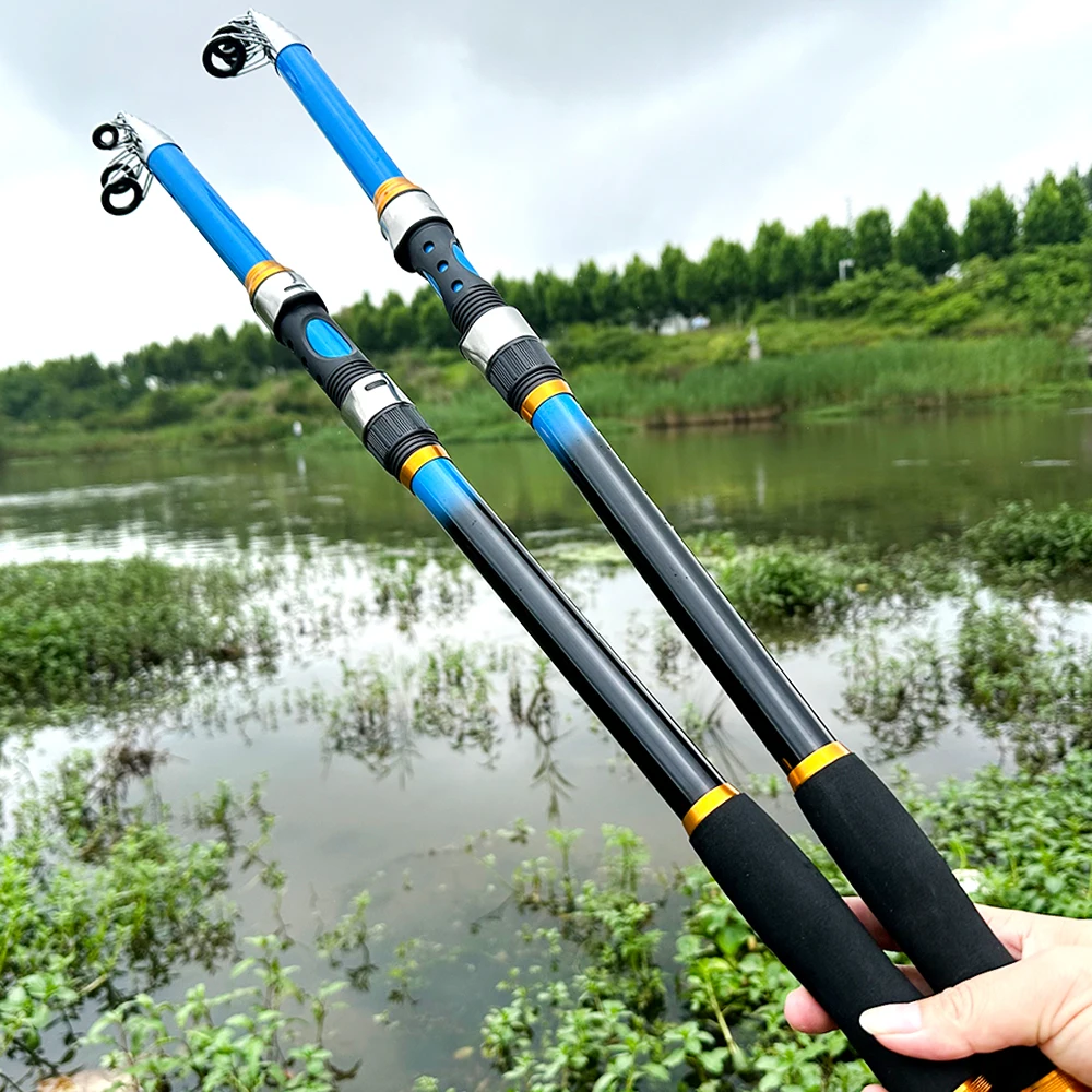 Caña de pescar telescópica Ghotda de larga distancia, 2,1 M, 2,4 M, 2,7 M, 3,0 M, 3,6 M, caña de mar de fundición para accesorios de pesca de lubina y carpa - imagen 5