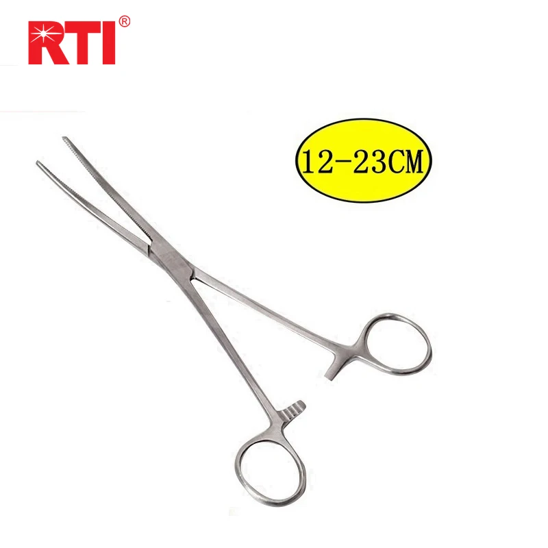Alicates hemostáticos RTI – Pinzas curvas de acero inoxidable para pesca