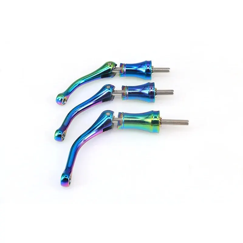 Brazo basculante modificado para entusiastas de la pesca, Material aeronáutico, balancín Hexagonal colorido, mango modificado, novedad de 2024 - imagen 5