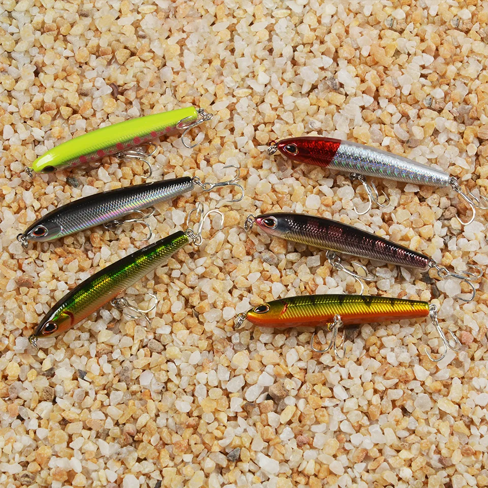 Señuelo de pesca hundido con lápiz, pesas de 7,5 cm, 9g, aparejos de pesca de lubina, accesorios de pesca, señuelos de agua salada, cebo para peces, señuelo de curricán, 1 ud. - imagen 2
