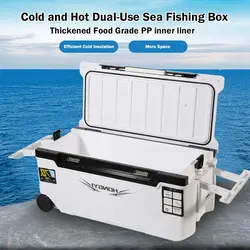 Caja isotérmica de pesca impermeable con ventilación portátil