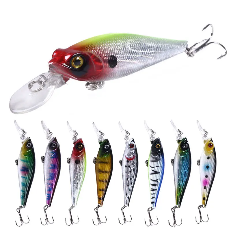 Señuelos de Pesca minnow de 8 piezas, 10cm, 11,8g, Wobble, cebo duro de plástico, Crankbait - imagen 2