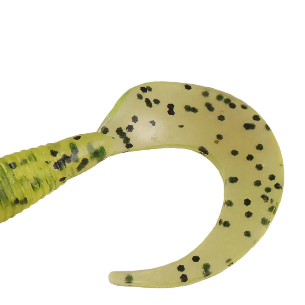 BASSKING-Cebo blando de silicona Artificial, cebo de cola larga de 50mm y 1,8g, para lubina, Lucio, Swimbait, Wobblers de pesca en agua salada, 8 piezas - imagen 5