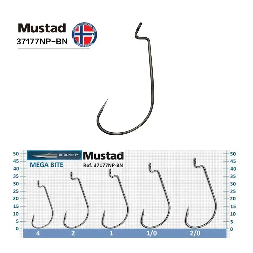 Anzuelos Mustad Original de espacio ancho con agujeros - imagen 5