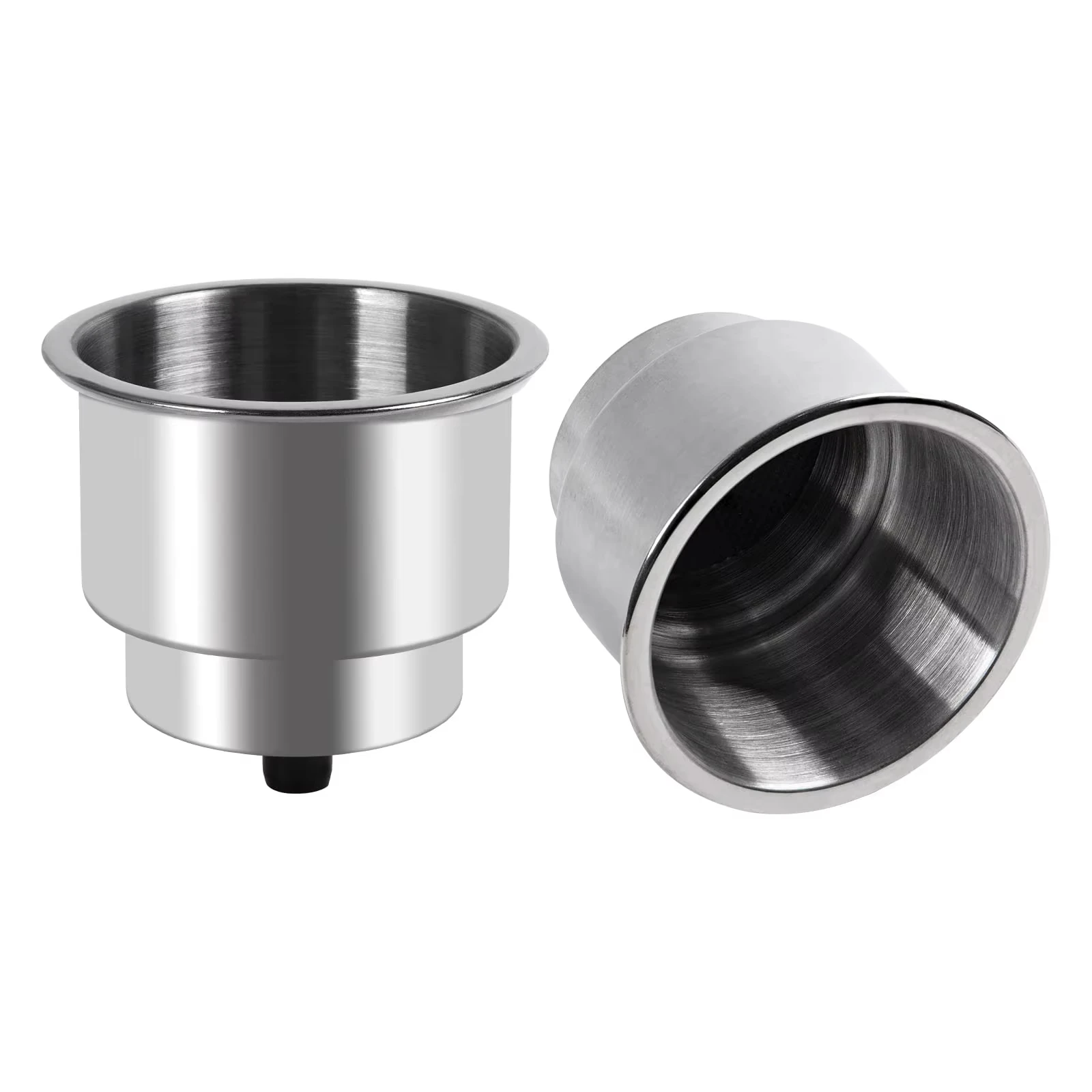 Goture Portavasos inox con drenaje para barco y camper