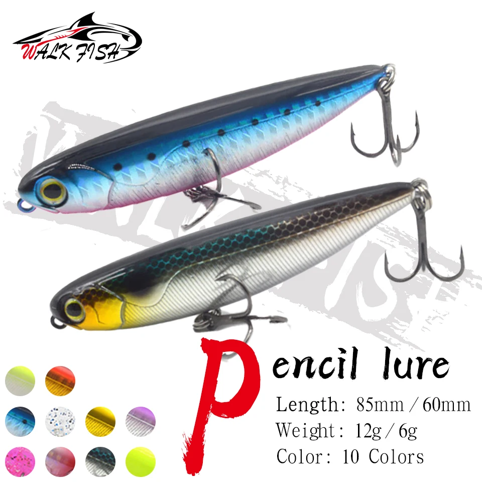 Señuelo de superficie Walk Fish – Paseante lápiz para lubina - imagen 3