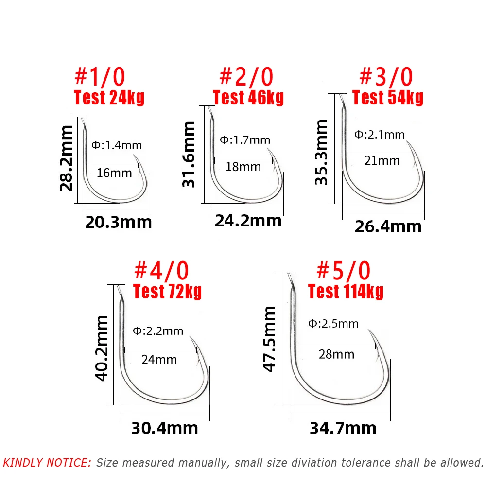 Wifreo-anzuelos de ayuda para pesca en agua salada, 10/20 piezas, para pesca lenta, trucha, Lucio - imagen 2