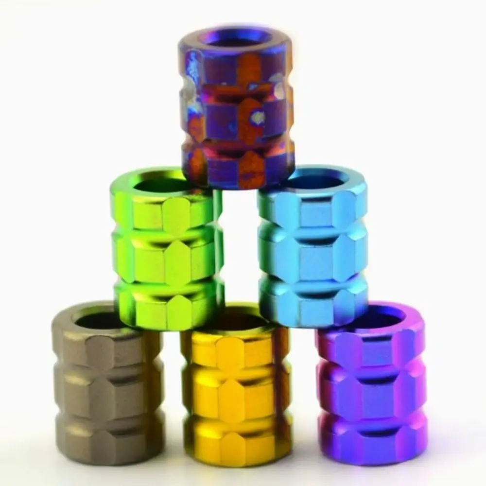 Cuentas de cuchillo TC4 de aleación de titanio, 7 estilos, colgante de cordón de cuchillo de alta calidad, cuerda de Paracord, cuentas de cuchillo EDC Multi herramientas - imagen 4