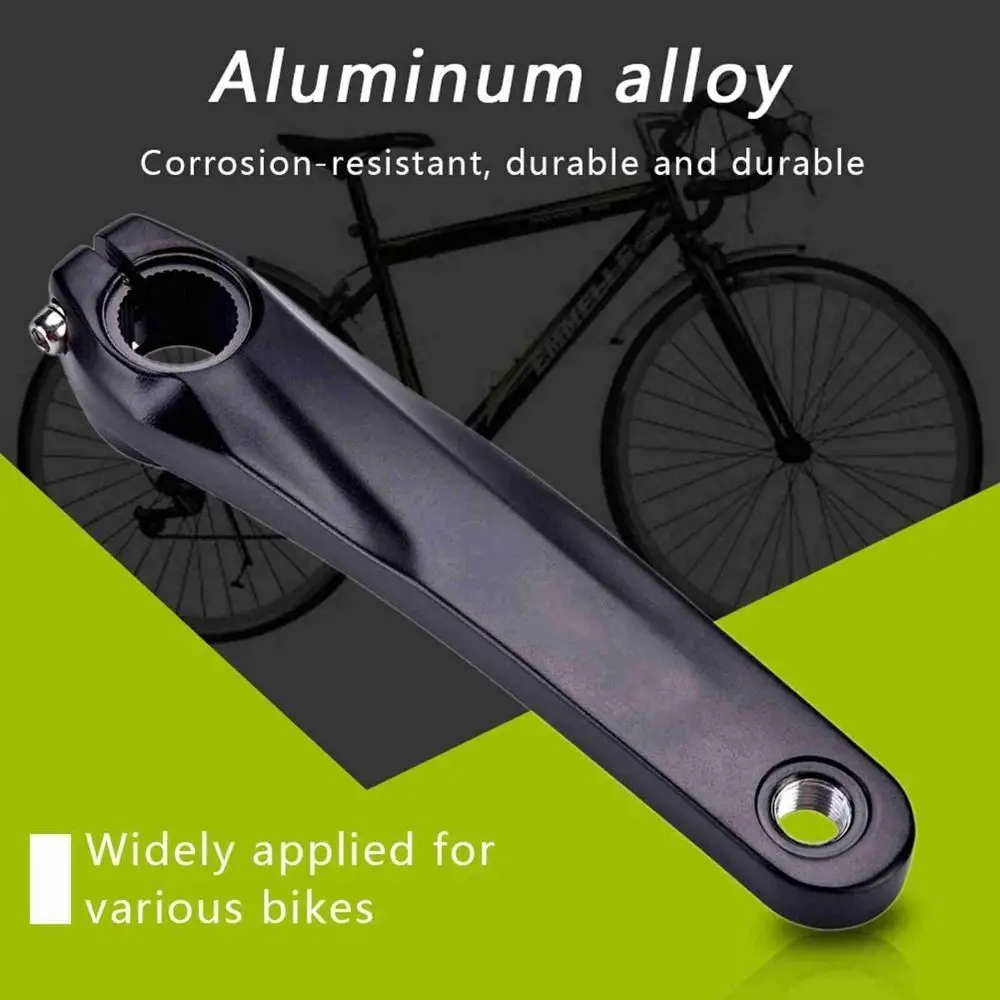 Brazo de manivela de bicicleta de aleación de aluminio, espaciado entre orificios de 170mm, brazo de manivela izquierdo negro y plateado para M4050/M590/M610/SLX/XT/XTR - imagen 5