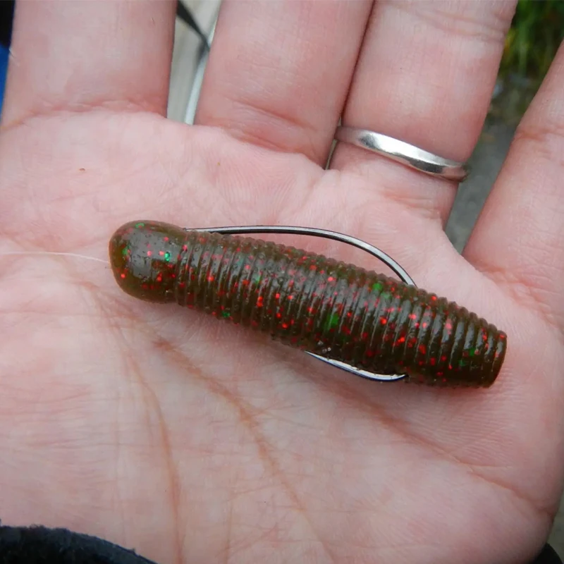 Señuelo japonés GARY YAMAMOTO, súper señuelo de alta gravedad específica, insectos blandos sumergidos, patatas, cebo sin plomo, Pit Lore negro - imagen 5