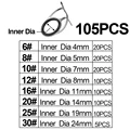 105PCS Size(6-30)