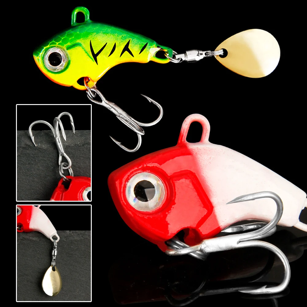 Señuelos de pesca de hundimiento rápido Señuelos que se hunden Con plantillas señuelos artificiales aparejos de pesca giratorios duraderos Para pesca con mosca de trucha - imagen 5