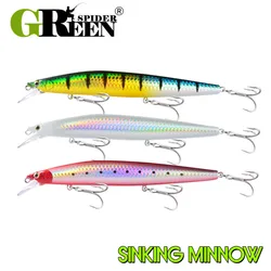 GRSSNSPIDER Minnow Hundimiento – Señuelo artificial para mar y lucio