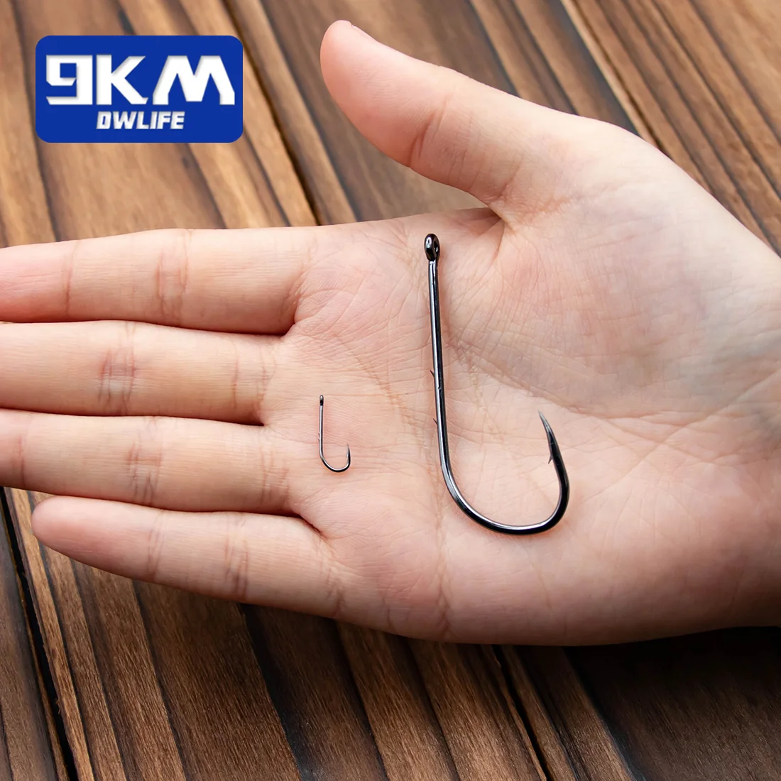 Anzuelos Baitholder para hoz, 100 ~ 200 Uds., anzuelo de pesca compensado de vástago largo, anzuelo de gusano - imagen 5