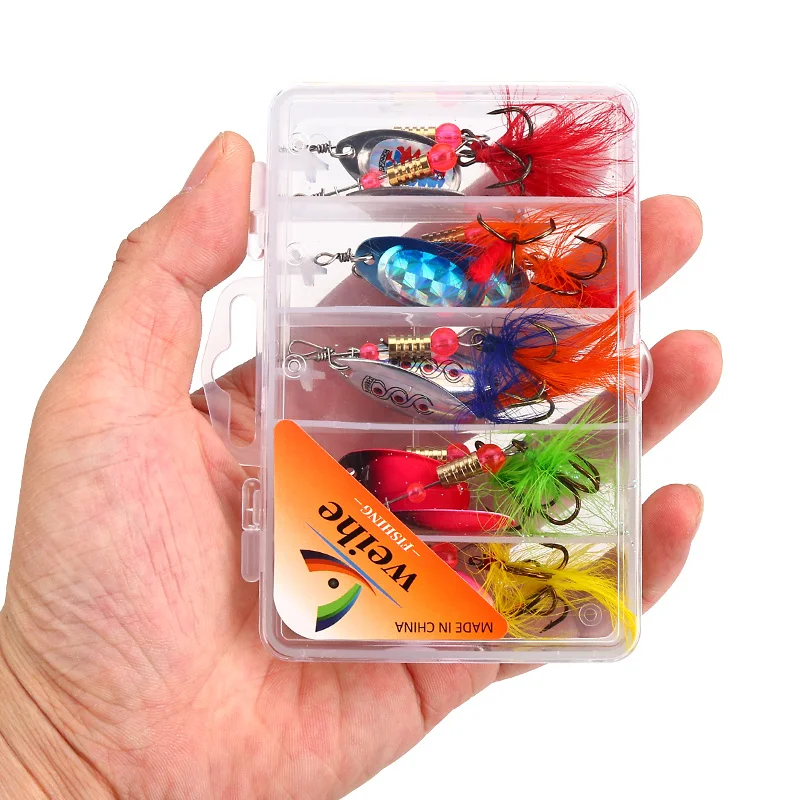 WEIHE Señuelos de pesca con plumas estilo A 32-36 - imagen 4