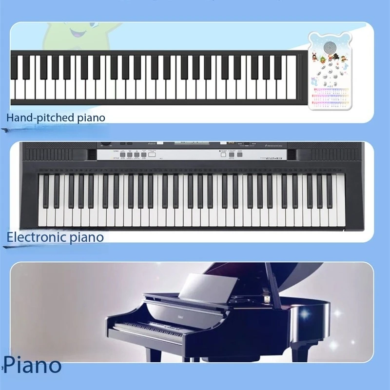 88 pegatinas transparentes de Color para teclado de Piano, calcomanía musical desmontable, notas, Piano Electrónico, pegatina de espectro de Piano, símbolo - imagen 5