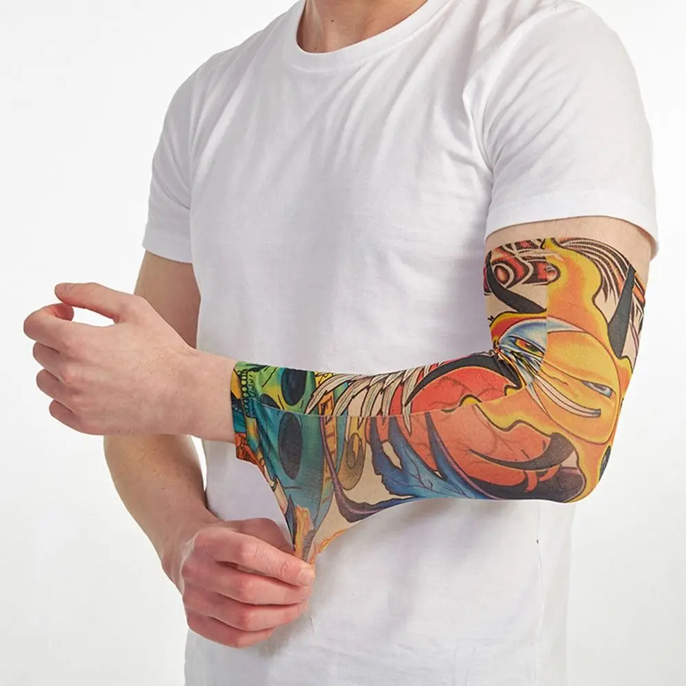 Mangas de brazo de flores elásticas refrescantes de verano, cubierta de brazo Unisex, calentador de brazo para correr - imagen 2