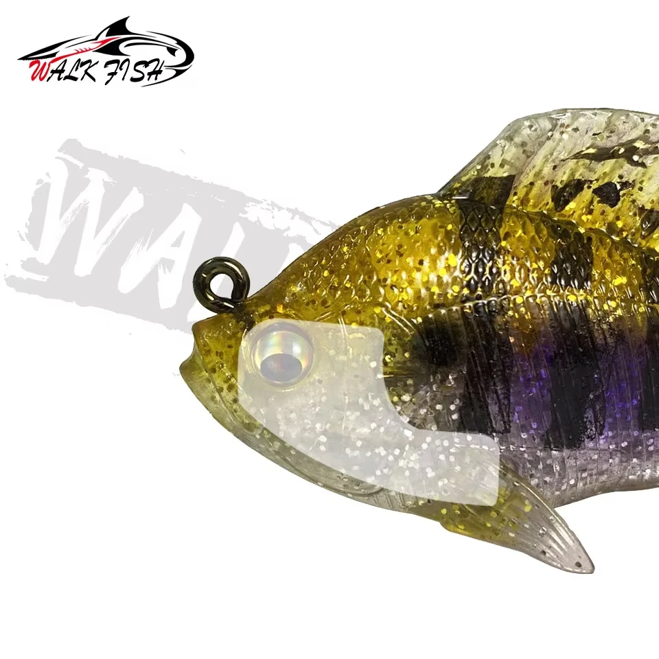 WALK FISH 1 Uds 6cm/8cm 10g-24g señuelo de pesca VIB Jig plomo giratorio lentejuelas pez plomo cola en T suave hueco biónico cebos artificiales - imagen 3