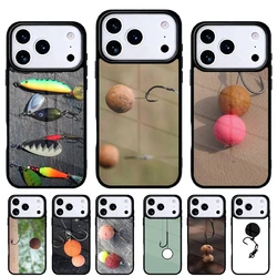 Funda para iPhone con diseño de anzuelo carpa