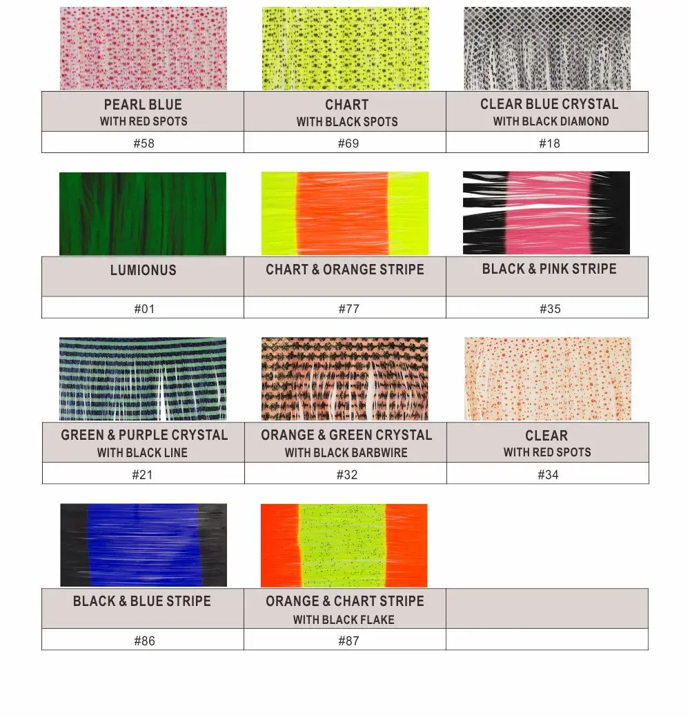 Señuelo de pesca Countbass, capas de falda de silicona, Material de goma de múltiples hebras, aparejos artesanales, Spinnerbait DIY, plantilla, cebo de zumbido