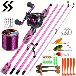 Sougayilang Combo Baitcasting – Caña y carrete de pesca