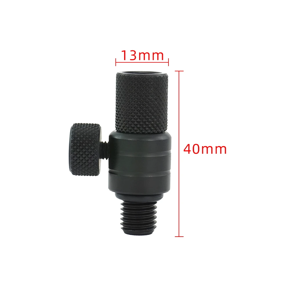 Hirisi-conector de cambio rápido para pesca de carpa, 4 piezas, de aluminio para alarmas de pesca de carpa, palos de banco, AQ209 - imagen 3