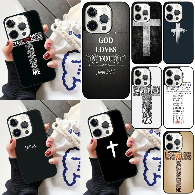 Funda iPhone cristiana con versículos bíblicos – diseño religioso - imagen 2