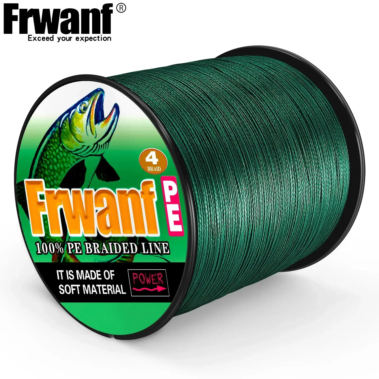 Frwanf 4 hebras 2000M 2-100LB línea de pesca trenzada multifilamento PE línea de pesca suave Japón súper fuerte línea de pesca trenzada - imagen 5