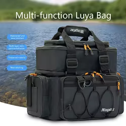 Nuevo bolso de hombro portátil multifuncional, bolso, kit de herramientas de pesca, kit de accesorios de equipo de pesca impermeable para acampar al aire libre